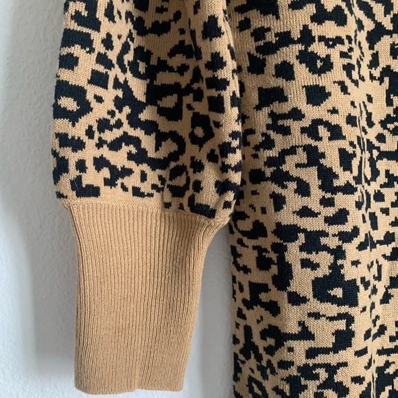 Cheetah Print Sweater Dress - Picture 5 of 5